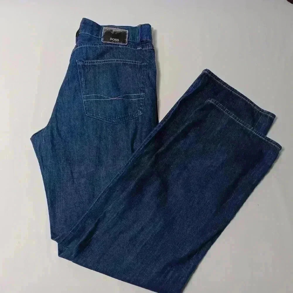 Hugo Boss Texas Straight leg Men's Dark Jeans. 32x32 - Picture 7 of 7
